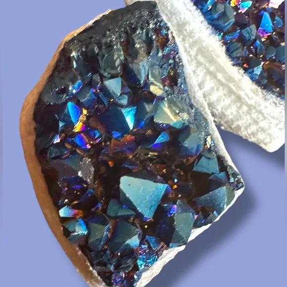 Aura Amethyst Geode Crystal - Picture 3 of 10